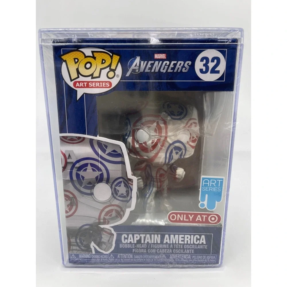 Funko Pop! Art Series‎ Marvel Avengers Captain America 32 and 34 NIB Set Target